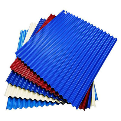 Servicio de perforación personalizado Z41-Z60 chapa de acero corrugado recubierta en varios colores