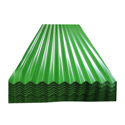 Hoja de acero galvanizado ondulado revestida con zinc con recubrimiento Z41-Z60 y tolerancia ±1%