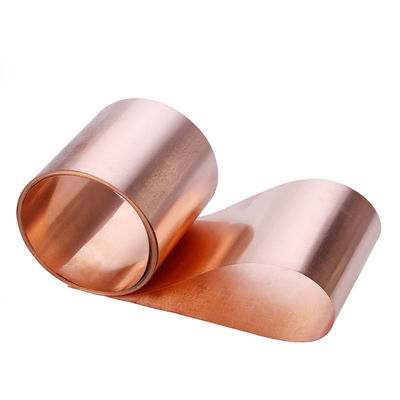 Cinturón de cobre con 99% de contenido de Cu y anchura personalizable hasta 2500 mm