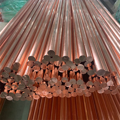 Duración 1-6m o como servicio de flexión de las materias primas 2m C1100 Varilla redonda de cobre Barras redondas planas de latón sólido