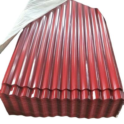 Servicio de tratamiento de chapa de techo de acero corrugado con dureza media y desenrollamiento