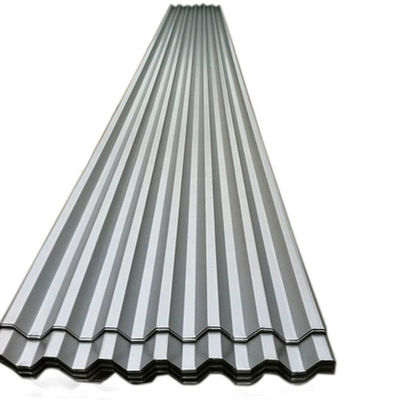 Hojas de techo de zinc galvanizado corrugado con servicio de procesamiento por perforación y espangles regulares de suministro directo