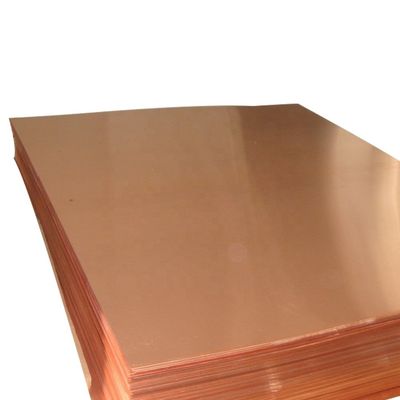Placa de cobre de 10 mm de espesor Pedido mínimo de una tonelada Resistencia final ≥ 195 MPa para el servicio de descoiling