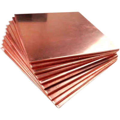 Placa de cobre de una tonelada con 30% de anchura de alargamiento 20-2500 mm ofrecida directamente
