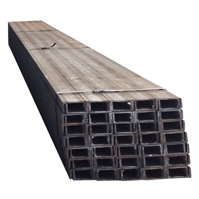 Profile SS400 Canal de acero en forma de U y forma de C para materiales de construcción de ingeniería de paredes cortinas