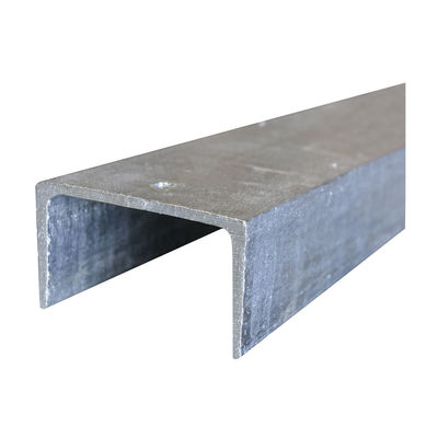 JIS ASTM GB BS EN DIN Standard SS 304 de acero inoxidable U Canal para la ingeniería de paredes de cortinas y otros proyectos