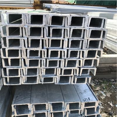 SS 304 de acero inoxidable con vigas en U en forma de C con servicio de procesamiento de flexión