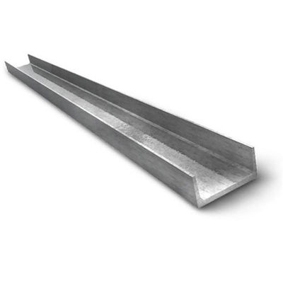 Galvanizado por laminado en caliente Q235 SS400 hierro U canal de acero estándar JIS ASTM GB BS EN DIN perforado