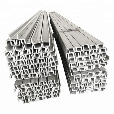 Acero de canal U de carbono suave laminado en caliente en forma de U estándar JIS